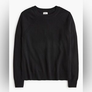 NWT J.Crew Factory Wool-Blend Boyfriend Sweater Medium Black